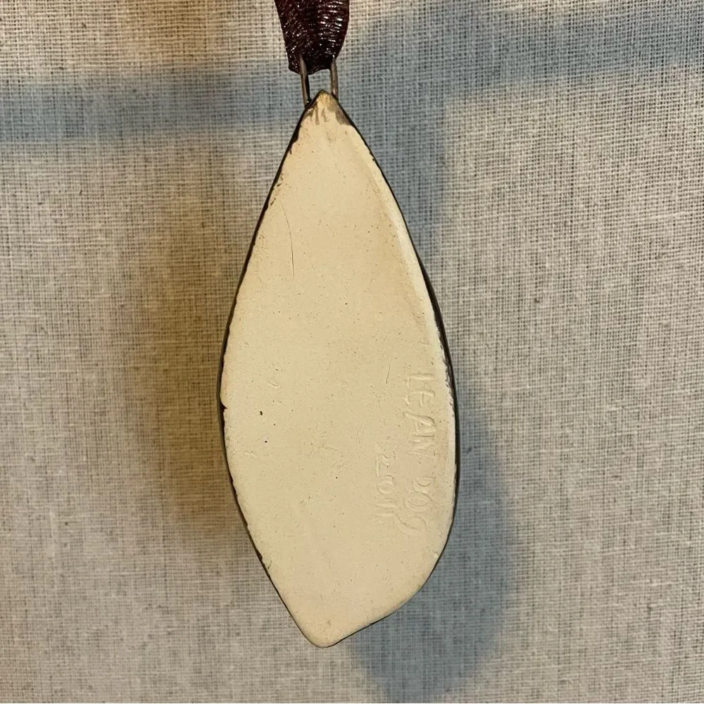 Christmas Ornament OOAK handmade ceramic and glass gift idea holiday decorations
